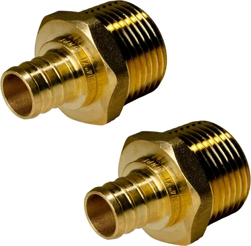 Miniatura 8 de XFITTING 1 pulgada Pex x 1 pulgada Adaptador Femenino NPT, 23-4-3=2X, 2 Piezas