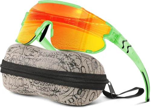 Miniatura 19 de Gafas de sol polarizadas de béisbol para niños: gafas de sol deportivas para niños y niñas de 3 a 12 años, lentes de sol para ciclismo y correr