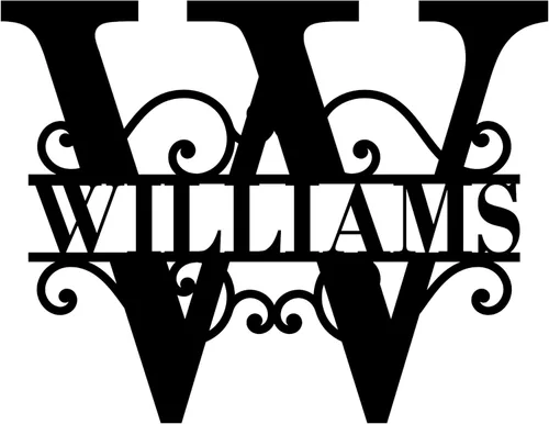 Letrero de Nombre de Metal Personalizado – Monograma de Letra Dividida para Decoración de Pared, Letrero de Apellido Familiar Personalizado, Regalo