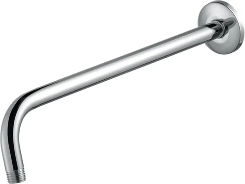 Miniatura 10 de Brazo de ducha con brida, tubo de ducha montado en la pared, adecuado para ducha fija de repuesto y cabezal de ducha de mano (6 pulgadas, cromado)
