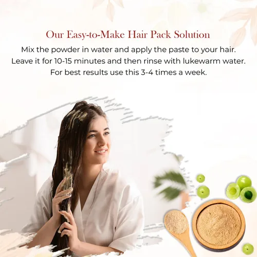 Miniatura 4 de Polvo de amla 100% natural (3.53 onzas) de grosella espinosa india (amalaki) Suplemento herbario en polvo Amla seco rico en vitamina C en polvo