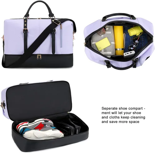 Miniatura 3 de Weekender Overnight - Bolsa de viaje de gran tamaño para hombres y mujeres