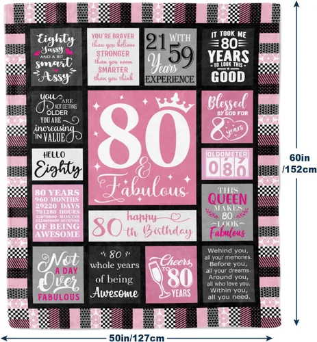 Miniatura 2 de Regalos de cumpleaños número 80 para mujeres, regalo de cumpleaños para mujer de 80 años, mejores regalos para decoraciones de cumpleaños número 80
