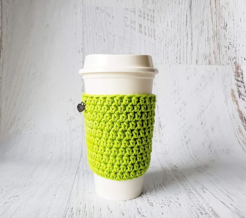 Miniatura 3 de Lime Green 100% Cotton Cup Sleeve