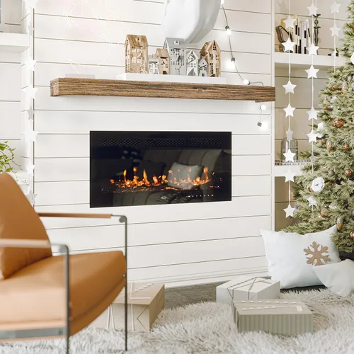 Miniatura 8 de Clihome Chimenea eléctrica de 36 pulgadas, para chimenea eléctrica, calentador de chimenea eléctrica, decoración de chimenea, calentador de chimenea