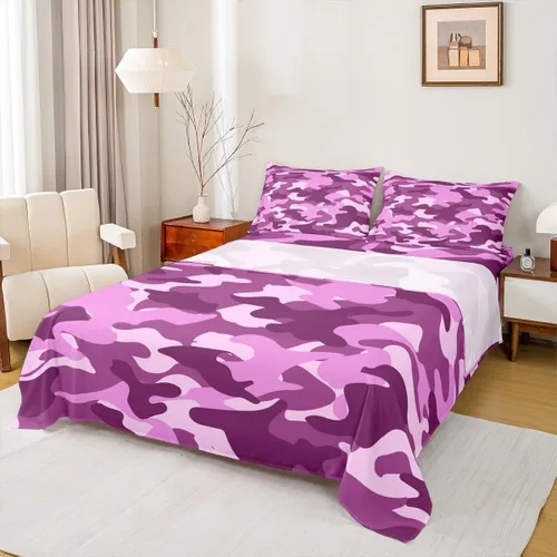 Miniatura 15 de Sábana bajera ajustable de 3 piezas con estampado de leopardo, tamaño individual, juego de ropa de cama de piel de guepardo para niños, bolsillo