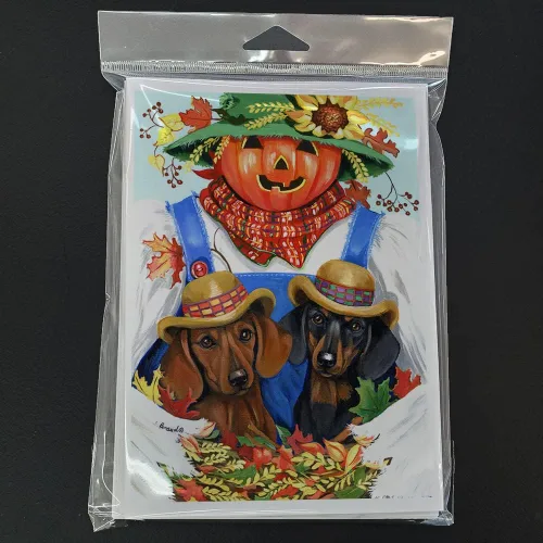Miniatura 192 de Caroline's Treasures PPP3013GCA7P - Tarjetas de felicitación y sobres para mascotas de Basset Hound Teacher, paquete de 8 tarjetas en blanco