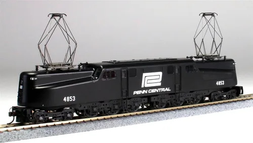 Miniatura 2 de Bachmann Industries GG1 eléctrico DCC valor de sonido locomotora Penn Central Negro con letras blancas # 4853 Escala HO Tren Coche