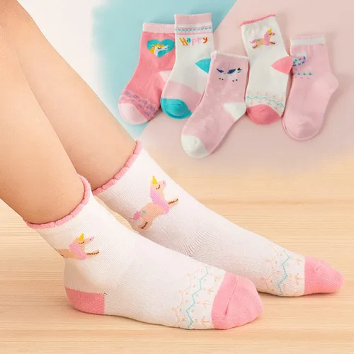 Miniatura 4 de Nuziku Calcetines de algodón para niñas pequeñas, 10 pares