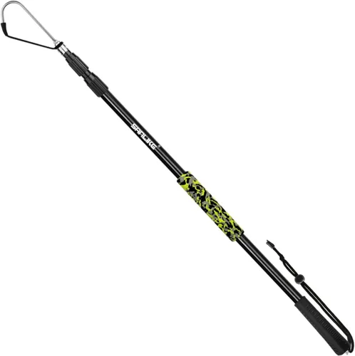 Miniatura 14 de SAN LIKE Garfio de pesca telescópico de aluminio/fibra de vidrio con mango de goma antideslizante Gancho de acero inoxidable con tornillo M8