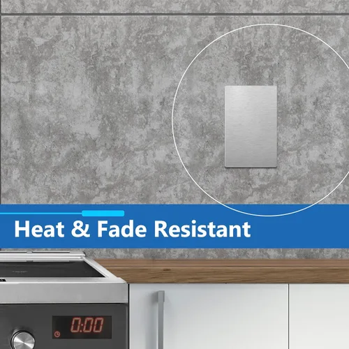 Miniatura 4 de LIDER Placa de pared de metal sin tornillos en blanco, resistente a la temperatura y a los impactos, acero inoxidable 304, mejora de decoración