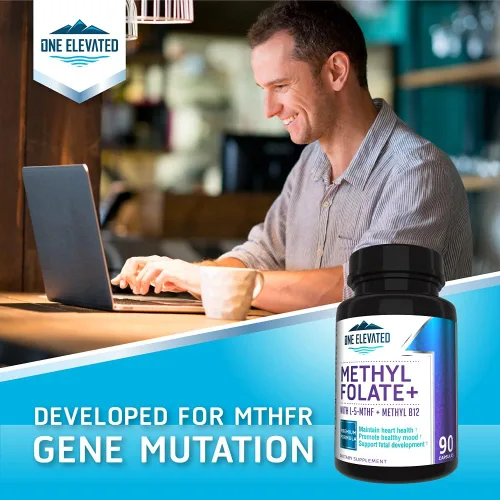 Miniatura 7 de ¡Doble Fuerza y Folato de Metilo Más Bioactivo! Formulado Únicamente con Metilcobalamina (B12) de Grado Farmacéutico Más Alto, Niacina, B1, B2 B6.
