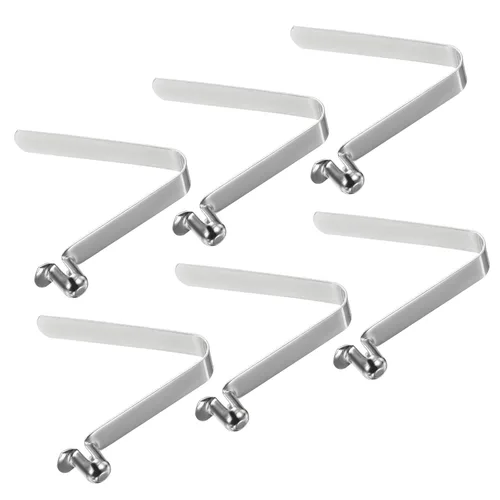 Miniatura 15 de PATIKIL Broches de paleta de kayak de 0.197 x 0.118 in, paquete de 6 clips de acero en forma de V de un solo pasador, clips de resorte, tubo