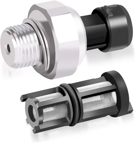 Miniatura 7 de 12585328 917143 JCCGLOBAL Filtro de pantalla de sensor de presión de aceite del motor Dos piezas 1997-2020 compatibles con GM Buick Cadillac Chevy