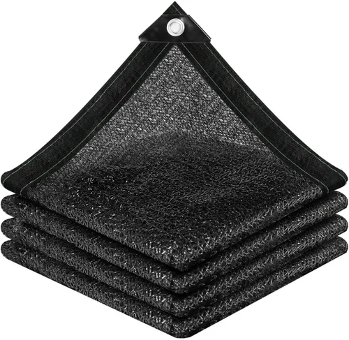 Miniatura 10 de vensovo Red de Tela de Sombra Bloqueador Solar 30% Negra Resistente – Malla de Sombra de Jardín de 10 x 20 Pies para Cubierta de Plantas, 30%
