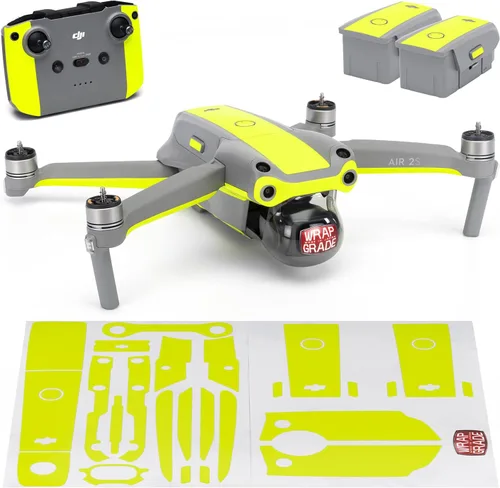 Miniatura 11 de WRAPGRADE Funda compatible con DJI Air 2S Color de acento B (Airforce Silver)
