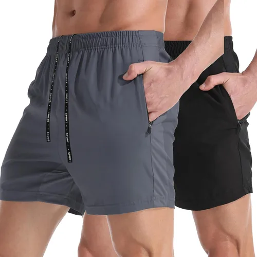 Miniatura 11 de VPOS Pantalones cortos de gimnasio para hombre de 5 pulgadas, ligeros pantalones cortos deportivos para hombre, de secado rápido, con bolsillos