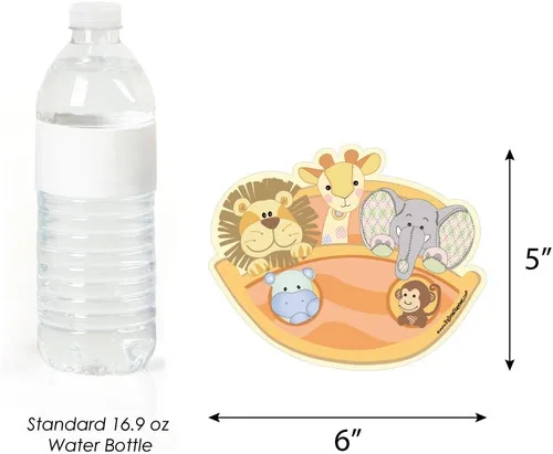 Miniatura 5 de Big Dot of Happiness Noah's Ark - Invitaciones de relleno en forma de - Tarjetas de invitación de baby shower con sobres - Juego de 12