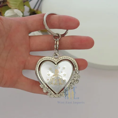 Miniatura 3 de 12 llaveros personalizados Recuerdo para Quinceañera Mis XV, regalo de fiesta de 18 cumpleaños, invitado (negro)