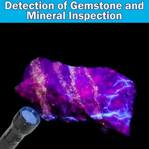Miniatura 4 de HQRP 365 nM linterna/luz negra para la inspección de vidrio, falsificación del arte/pruebas de reparación, inspección antigua, detección de tintas