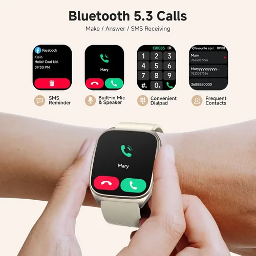 Miniatura 5 de 2025 SOUYIE Smart Watch for Men and Women with SOS Emergency Alert, 1.85" AMOLED Fitness Tracker with 100+ Sports Modes, Heart Rate, SpO2, Sleep Grey