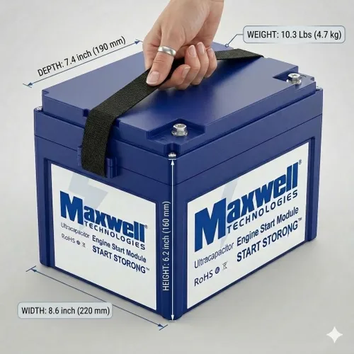 Miniatura 2 de Maxwell 16V 500F Graphene Super Capacitor Batería 16v Sistema de Energía Solar Hogar