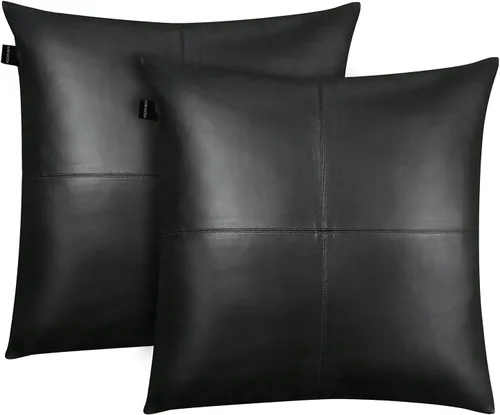 Miniatura 50 de Funda de almohada de piel de cordero – Funda de cojín decorativa para sofá – Fundas para sala de estar y dormitorio, 22 x 22 pulgadas – Paquete de 2