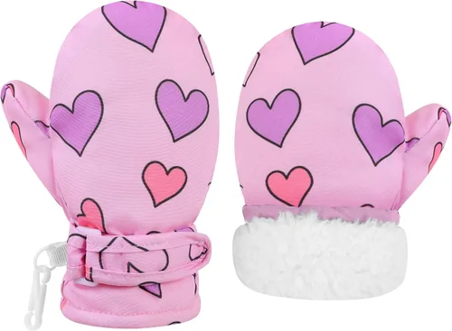 Miniatura 87 de Urban Virgin Guantes de invierno para bebés y niños pequeños, con forro polar, cálidos, impermeables, guantes de nieve para niños y niñas