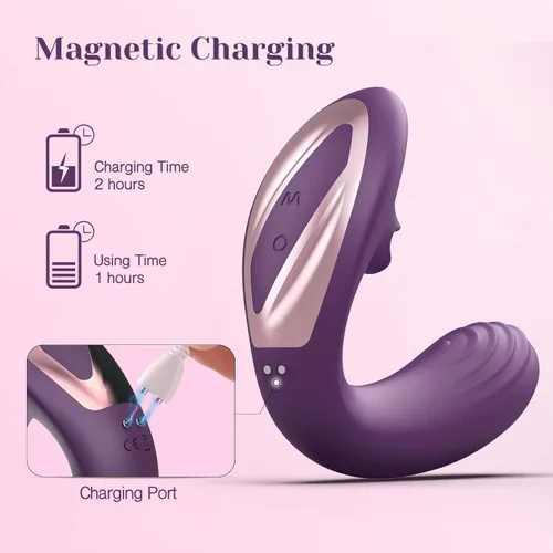 Miniatura 8 de Tracy's Dog Vibrador para lamer el clítoris, juguetes para adultos con lengua con control remoto para mujeres y parejas, juguete sexual vibratorio