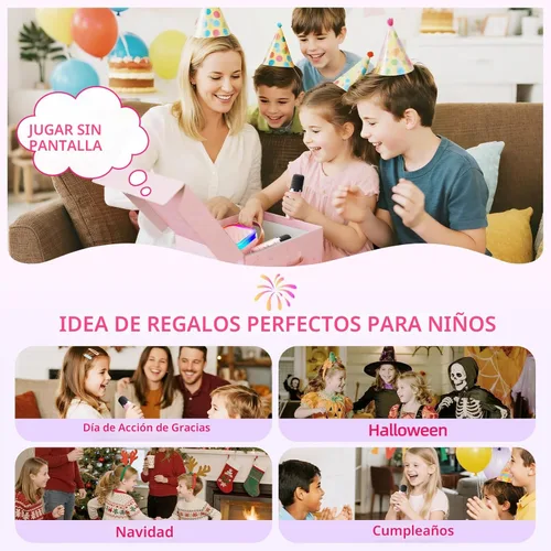 Miniatura 4 de Kinglucky Mini máquina de karaoke para niños, la mejor selección de regalo de cumpleaños para niñas de 3, 4, 5, 6, 7, 8, 9, 10, 11, 12 años