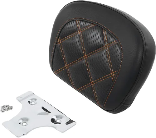 Miniatura 35 de TCT-MOTORPARTS Driver Rider - Almohadilla de respaldo para Harley Touring 2009-2023 Road King Street Road Electra Glide Ultra Black Stitching