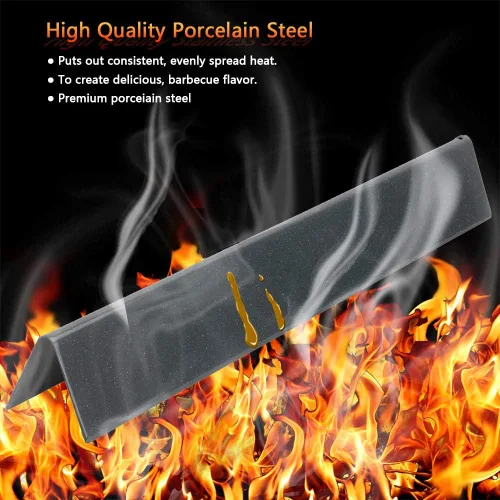 Miniatura 6 de Uniflasy Piezas de parrilla para barras aromatizadoras Weber Genesis para Genesis serie 300, acero de porcelana de 17.5 pulgadas para placas