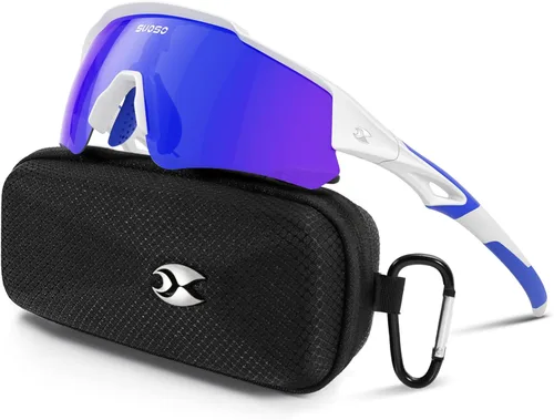 Miniatura 32 de suoso Gafas de sol deportivas de ciclismo para hombre: gafas de sol polarizadas ligeras con protección UV para jóvenes, béisbol, softbol, correr