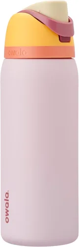 Miniatura 31 de Owala FreeSip - Botella de agua aislada de acero inoxidable con popote, botella de agua deportiva sin BPA, ideal para viajes, 32 onzas, verde putting