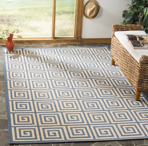 Miniatura 17 de SAFAVIEH Linden Collection - Alfombra lavable para exteriores, alfombra de pasillo de 2.2 x 8 pies, color rojo y crema, no desprende pelusa y fácil