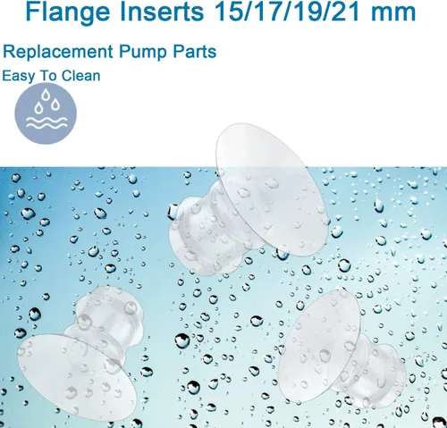 Miniatura 6 de Inserto de brida 3 piezas de 0.591 in para Momcozy S12 pro/S9 pro/S9/S10/S12/Medela/Tsrete/Spectra/Bellabababy, etc. Extractor de leche portátil