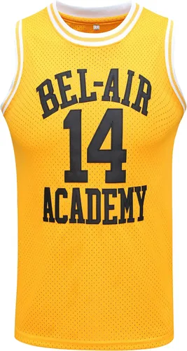 Youth #14The Fresh Prince of Bel Air Academy, para niños, camiseta de baloncesto para hombres, cómodas camisas deportivas bordadas