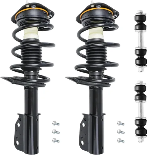 Miniatura 18 de Detroit Axle - Kit de puntales delanteros para Jeep Grand Cherokee 2005-2010 2006-2010 Commander 2007 2008 2009, 2 montajes rápidos de 2 barras