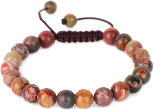 Miniatura 92 de AD Beads Pulseras de piedras preciosas unisex de 0.315 pulgadas (0.315 in), macramé curativo ajustable de 7 a 9 pulgadas Usa esta pulsera
