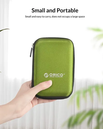 Miniatura 6 de ORICO Estuche para disco duro de 2.5 pulgadas, bolsa de transporte de almacenamiento de unidad externa, impermeable, a prueba de golpes