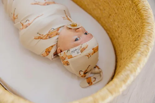 Miniatura 3 de Copper Pearl, Baby Beanie Hat Top Knot - Graphic 2