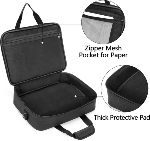 Miniatura 3 de samdew Bolsa de almacenamiento para impresora móvil compatible con HP Tango/Tango X, HP Officejet 250/200, funda de transporte para impresora