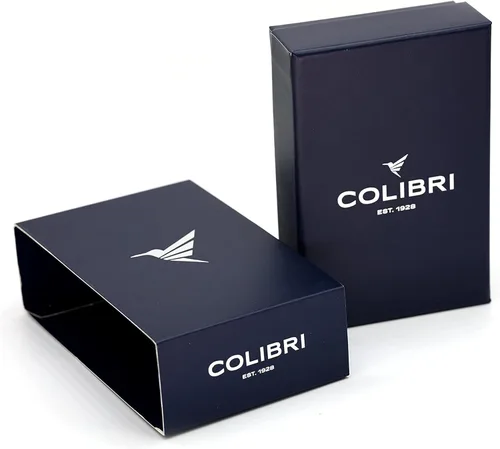 Miniatura 3 de Colibri Monaco - Encendedor de puros con llama triple chet, resistente al viento, ventana de combustible de ilusión azul, butano recargable