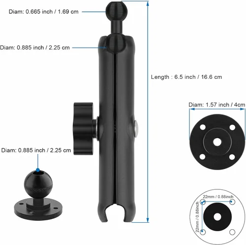 Miniatura 5 de Mippko Soporte de pared para camión, coche, barco, pared, escritorio, compatible con iPhone/Nexus/HTC/LG/Huawei/teléfonos inteligentes, ajuste
