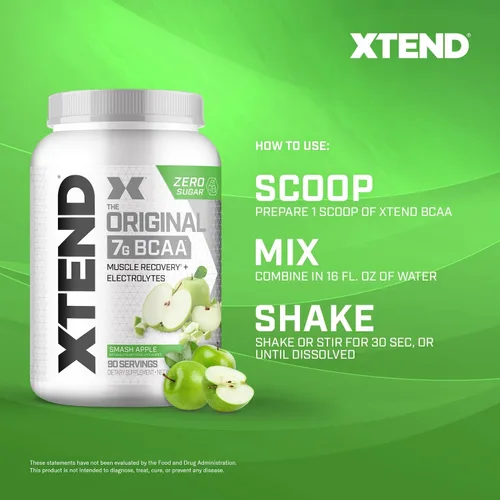 Miniatura 7 de Scivation Xtend XTEND Polvo Original BCAA 7 g de BCAA y 2.5 g de L-Glutamina, Bebida de Recuperación Muscular Sin Azúcar con Aminoácidos