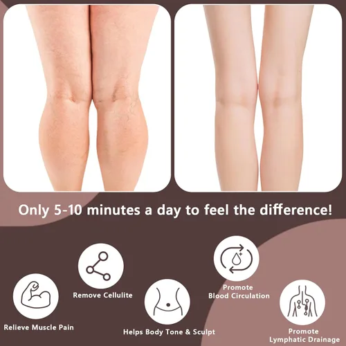 Miniatura 5 de KintKita Herramientas de masaje de terapia de madera, masajeador anticelulitis, masajeador de drenaje linfático, punto de activación, herramienta