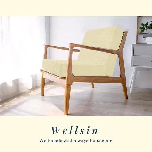 Miniatura 7 de Wellsin Cojines de Suelo Cuadrados Sólidos para Adultos y Niños - Cojín Grande de Suelo para Meditación y Asiento con Espuma Gruesa y Funda de Beige