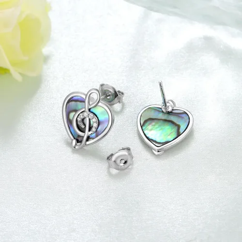Miniatura 3 de Music NoteTreble Clef Earrings 925 Sterling Silver Music Gifts Music Earrings for Women Music Note Jewelry Gifts for Girls