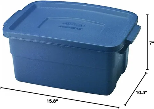 Miniatura 2 de Rubbermaid Caja de almacenamiento Roughneck de 3 galones de 10.3 x 7 x 15.8 pulgadas