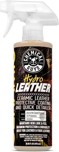 Chemical Guys SPI22916 HydroLeather - Revestimiento protector cerámico para cuero para interiores de automóviles, muebles, ropa, botas y más